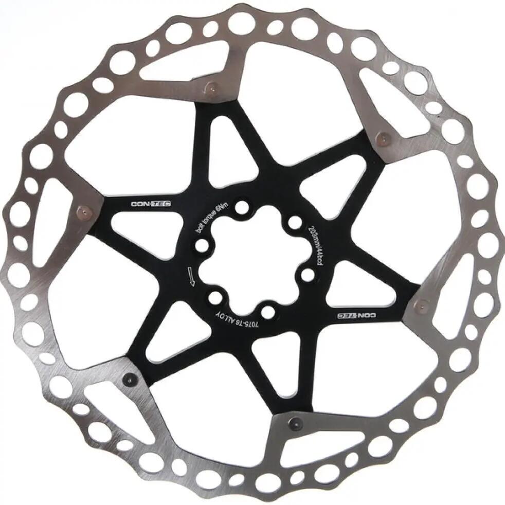 CONTEC CDR‑HD2 203 mm 2-piece Disc Brake Rotor, 6‑hole.