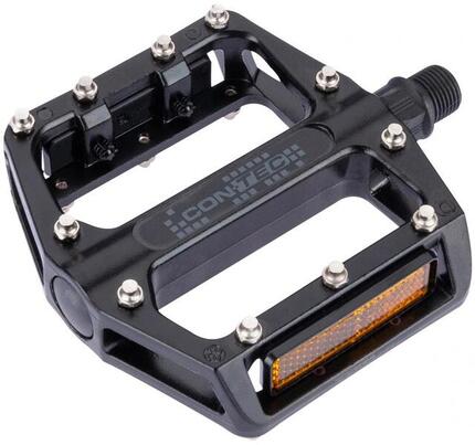 CONTEC 2Black pedały platformowe aluminium oś CrMo wymienne pinezki
