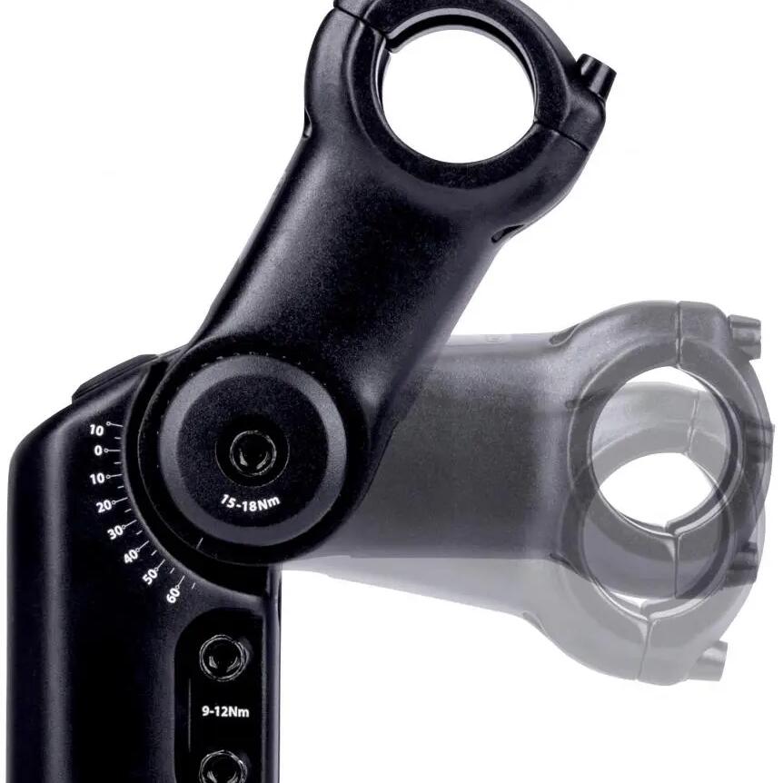 CONTEC Ueda Hybrid adjustable A-head stem 25.4 mm, 90 mm, -10°/+60°, matte black