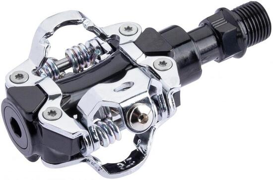 CONTEC P-XCX pedal sistema SPD doble cara aluminio negro/plateado