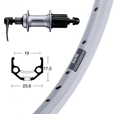 Bike-parts wiel|achterwiel 28x1.75 inch acera t3000 8|9|10|11-voudig schnell...