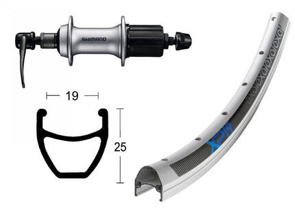 Bike-Parts Wiel|Achterwiel 28x1.75 inch Acera T3000 8|9|10|11-voudig Schnell...