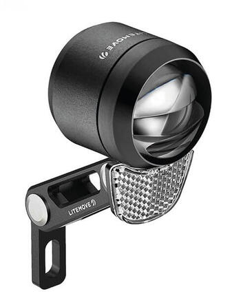 LED-E-Bike-Scheinwerfer LITEMOVE SEC-150 12 V (10,5~16V), 150 Lux, Halter obe...