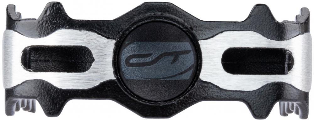 Pedal CONTEC Blacktop aluminio plano 9/16" negro/plata 3/3