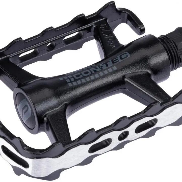 CONTEC Blacktop flat pedal CNC aluminium 9/16" black/silver