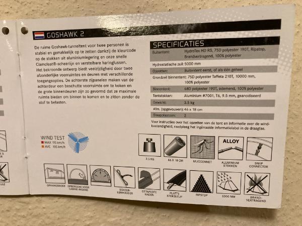 Entre Particuliers - Tente Robens Goshawk 2 personnes 5/6