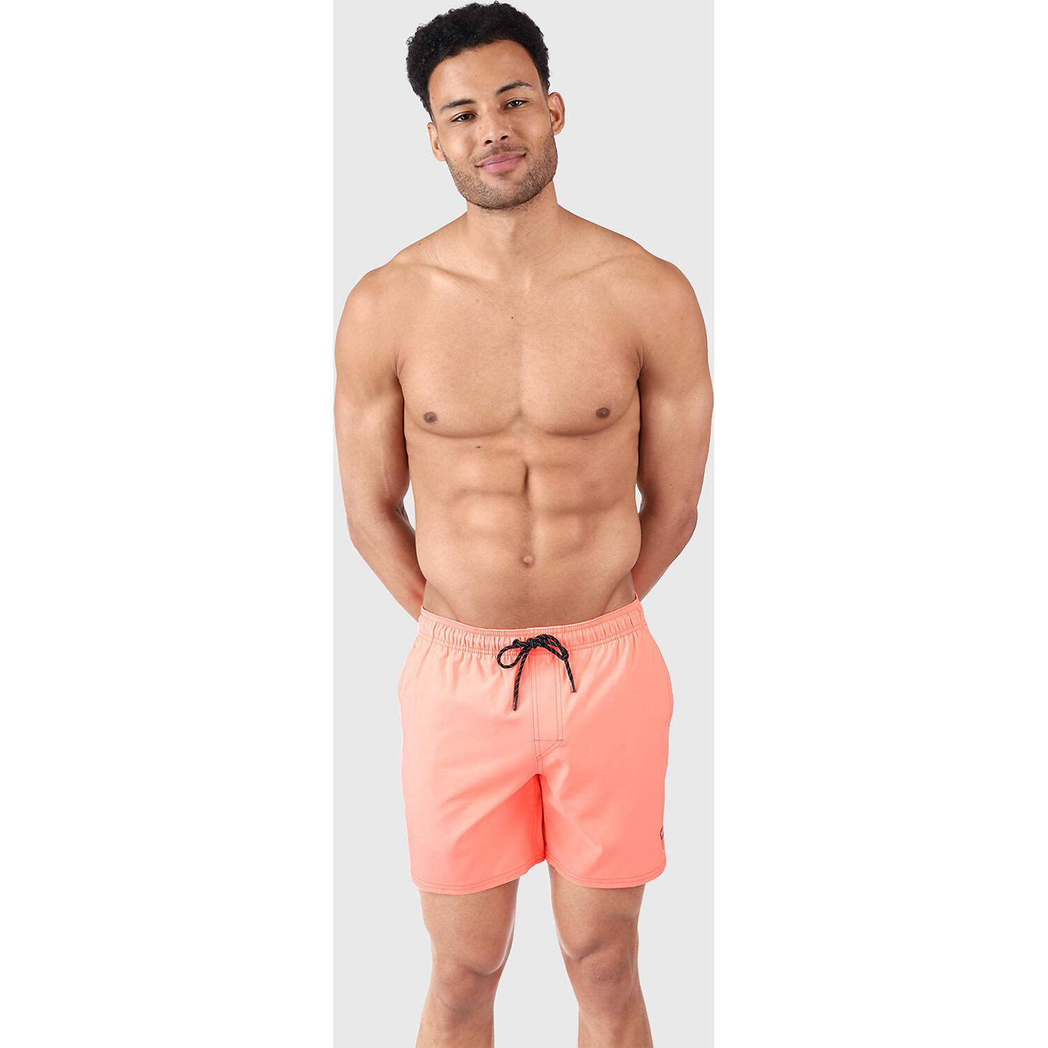 Heren Rits Zwemshort Iconic Neon Oranje 3/7