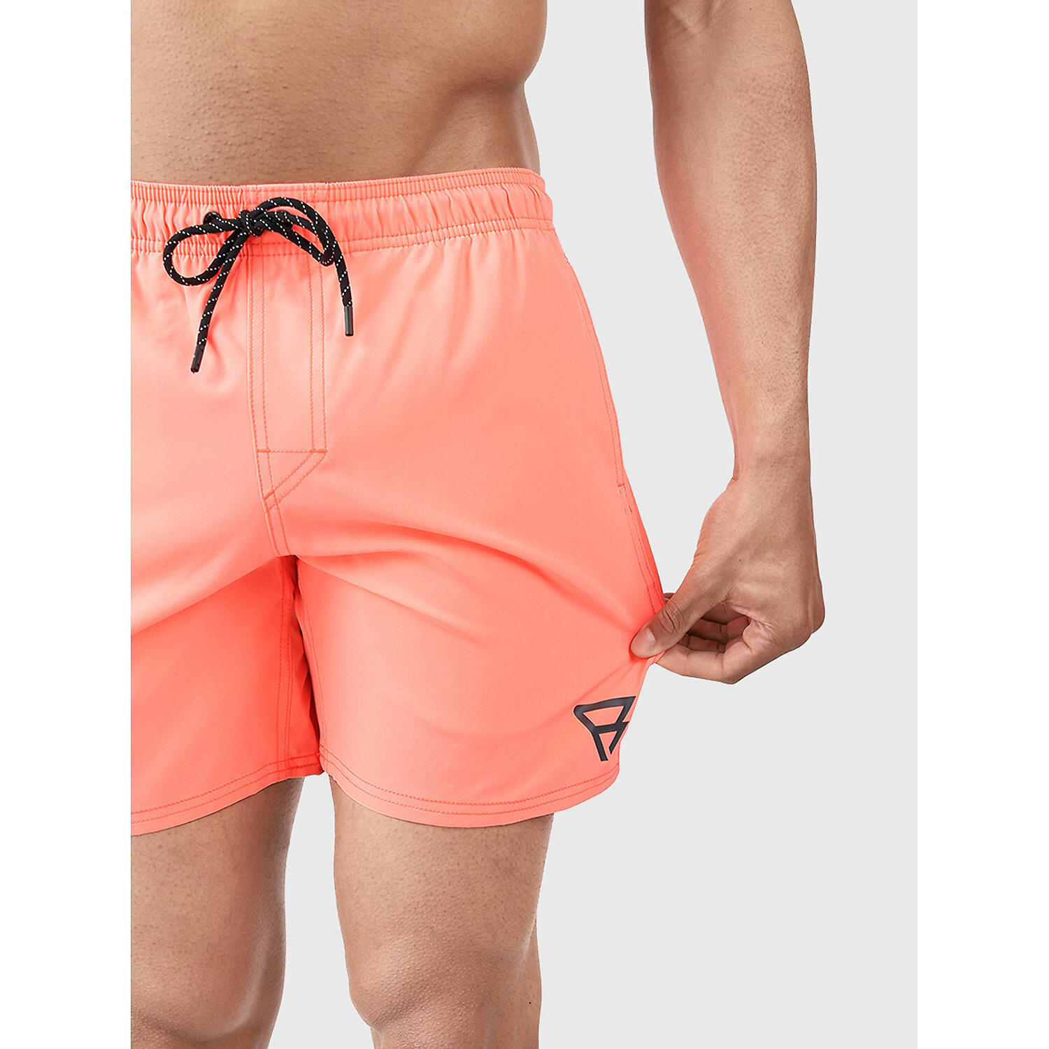 Heren Rits Zwemshort Iconic Neon Oranje 5/7