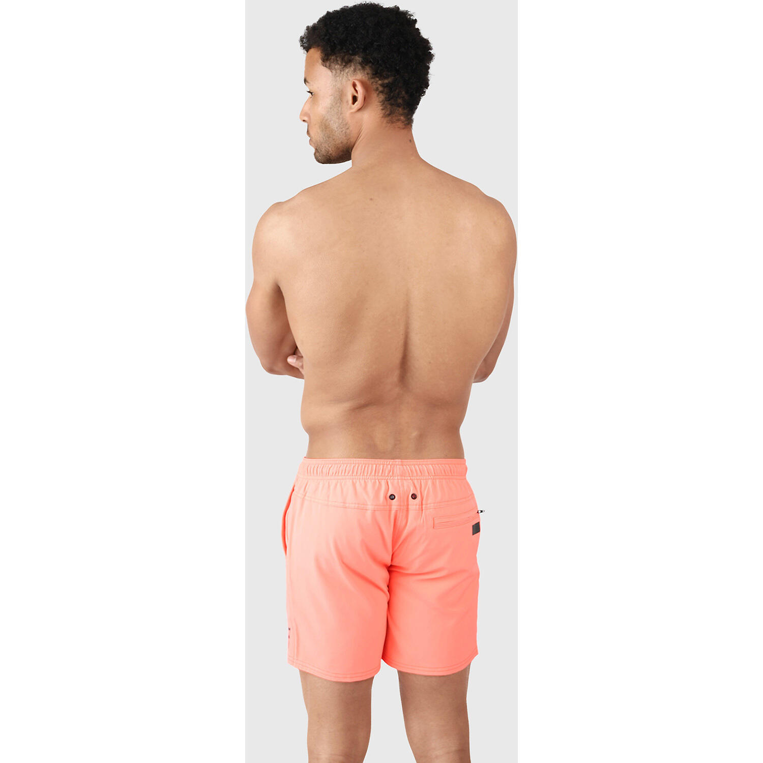 Heren Rits Zwemshort Iconic Neon Oranje 4/7