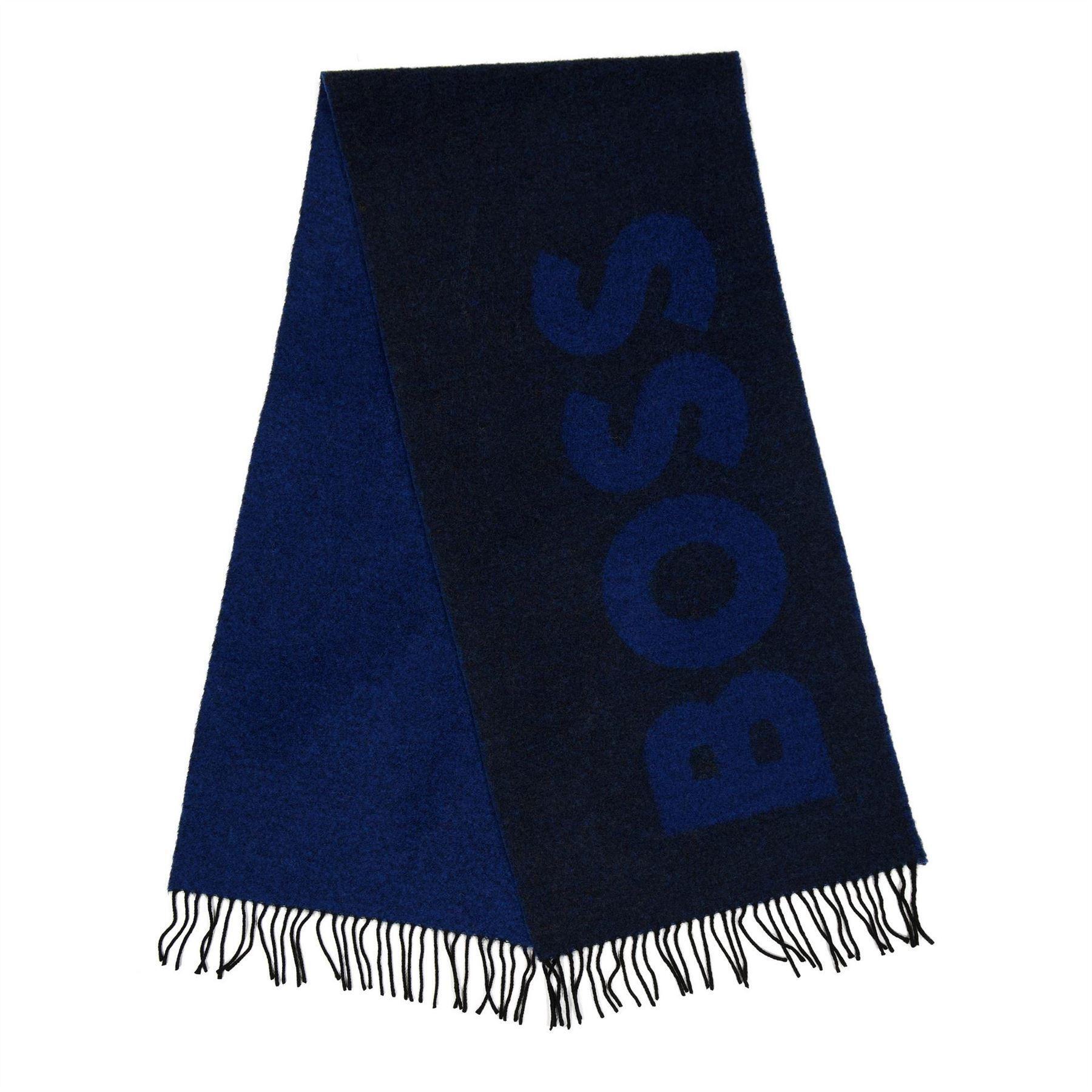 Boss Mens Logo Wool Midweight Scarf