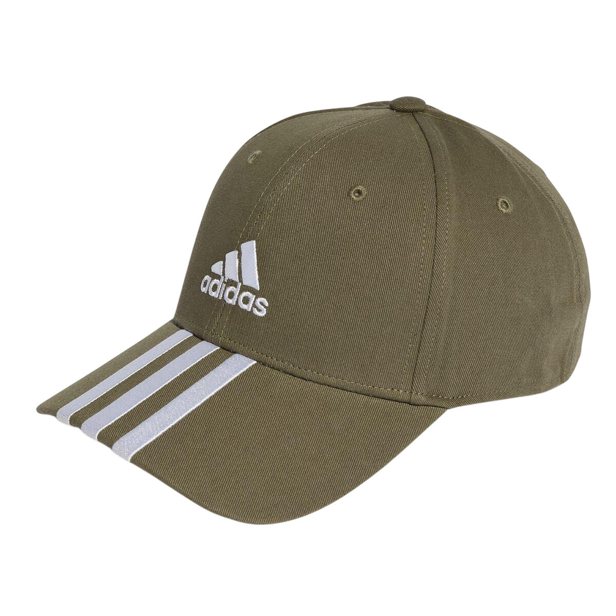 Adidas Mens 3 Stripes Cotton Twill Baseball Cap