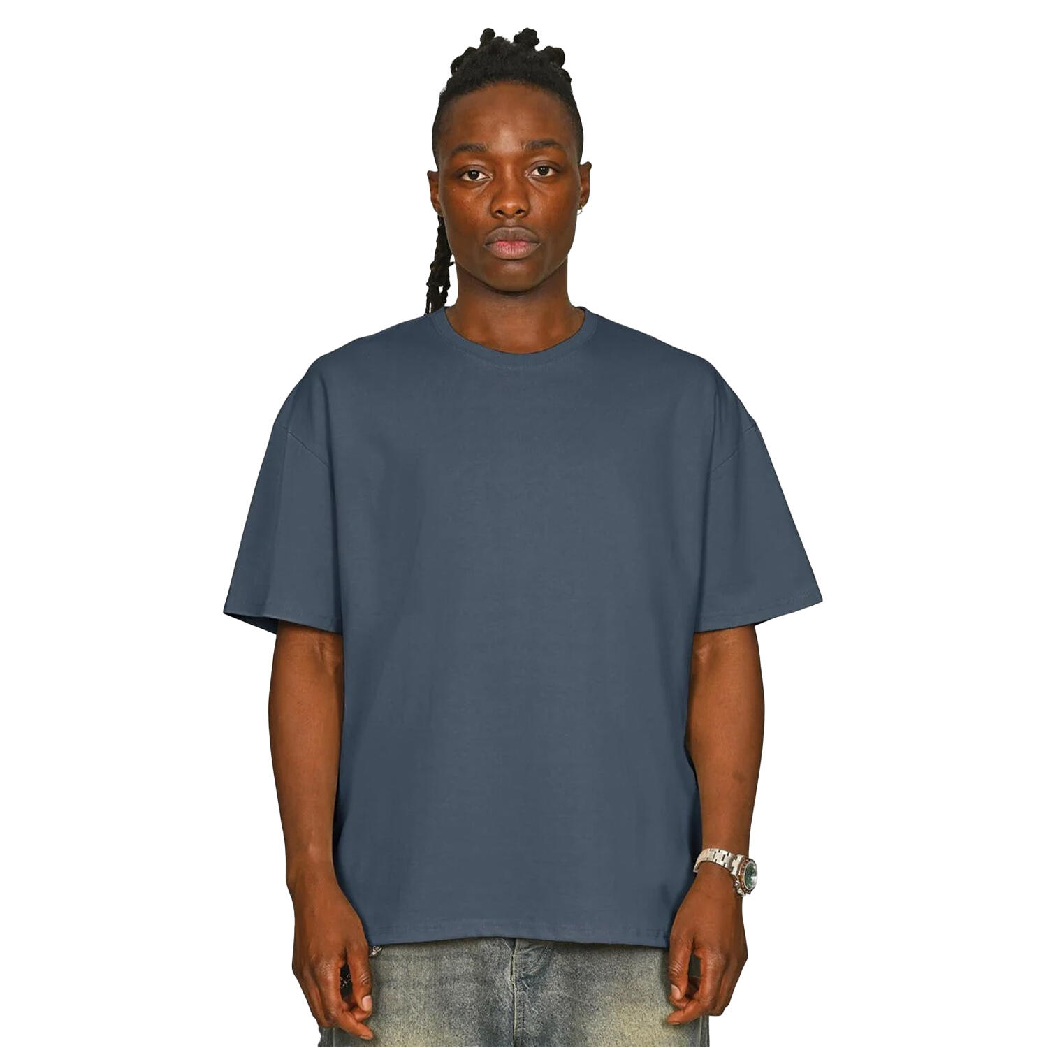Casual Classics Unisex Adult Supreme Organic Combed Extended Neckline Oversized
