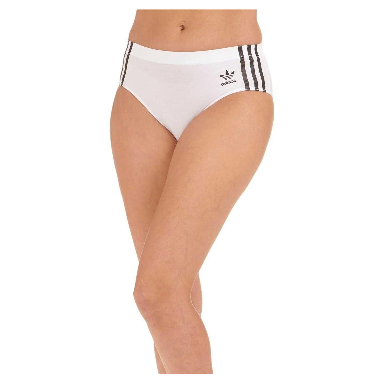 Adidas Womens/Ladies 3 Stripes Cotton Blend Snug Fit Briefs