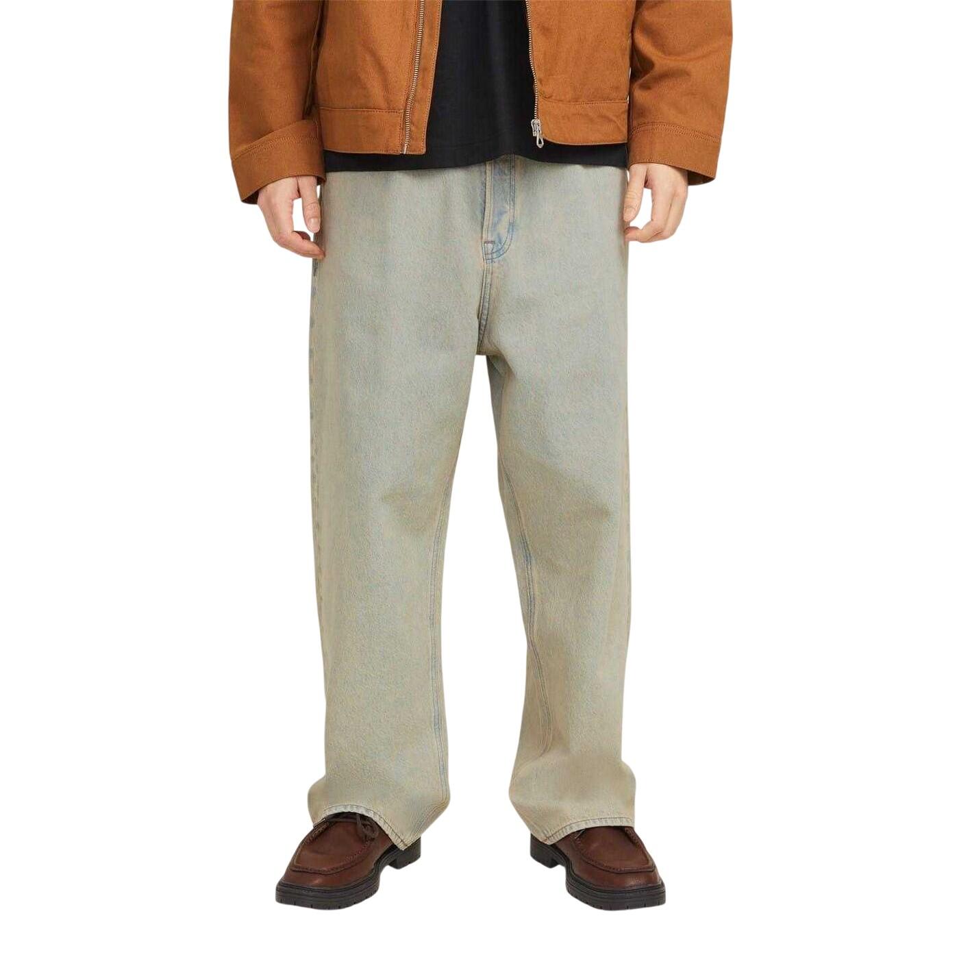 Jack And Jones Mens Ron Cotton Denim Loose Fit Jeans