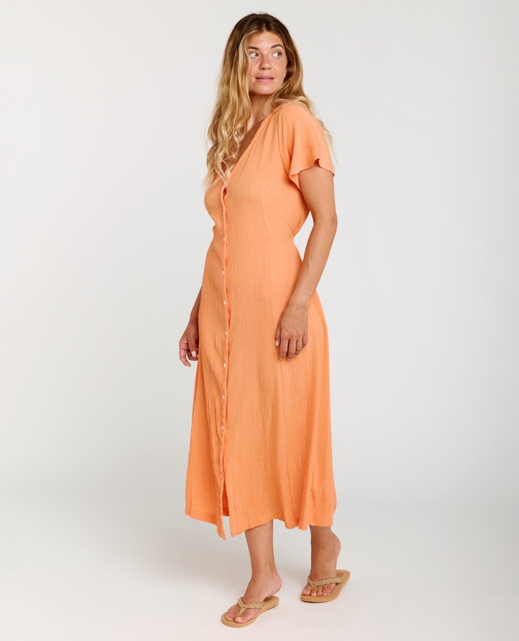 Vestido Mulher Molokai manches courtes - Orange 2/7