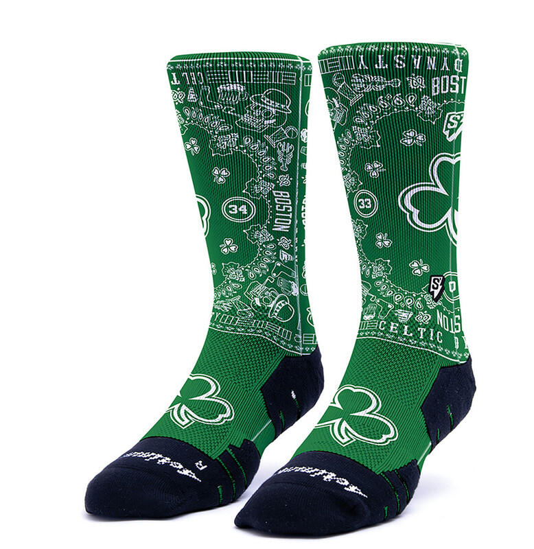 Calzetti SCRIMMAGE HANKY BOS Basket Quick-Dry S (35-39) Verde 1/2