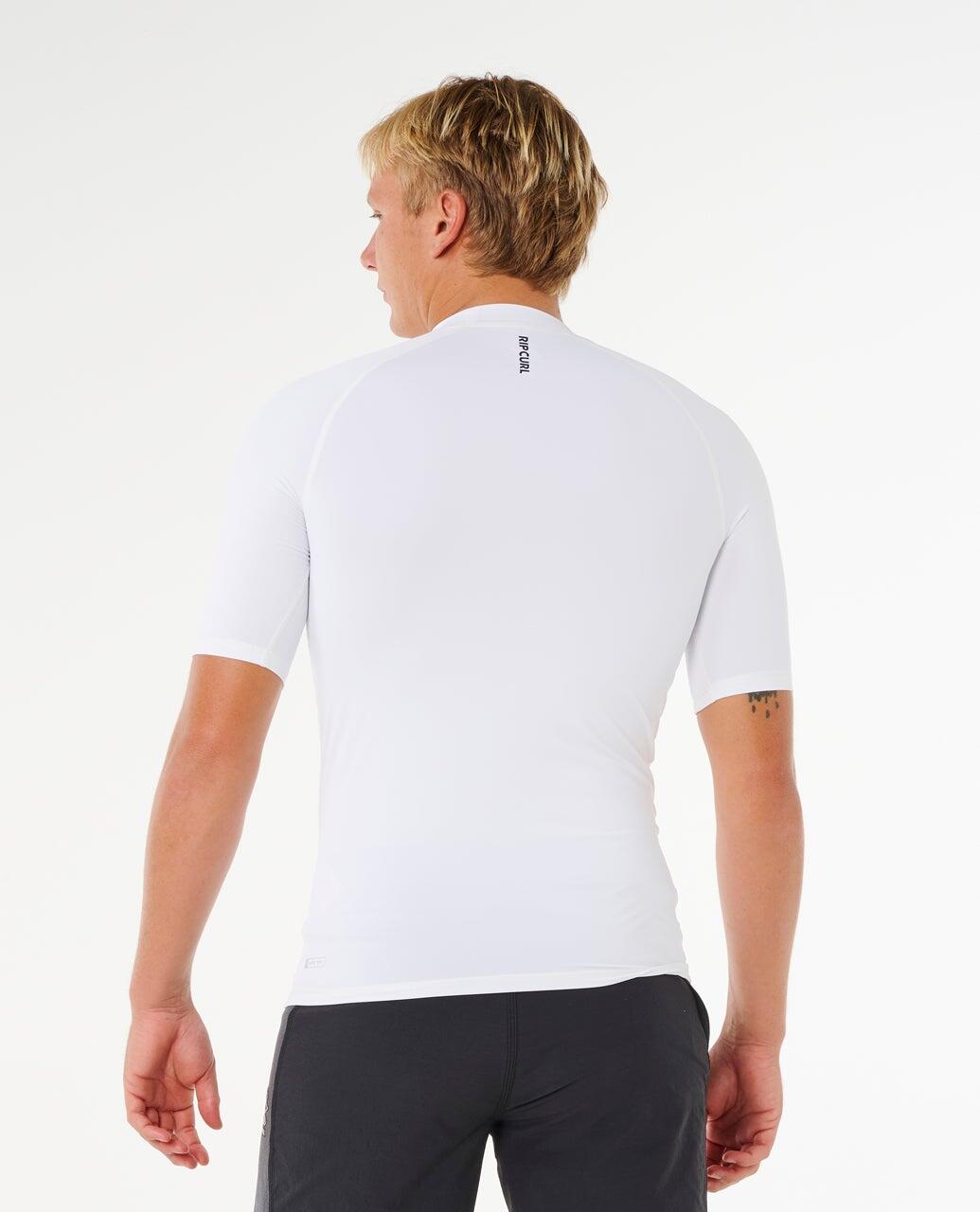 UV-shirt Heren Streamline UPF Short Sleeve Rash Vest - White 3/6