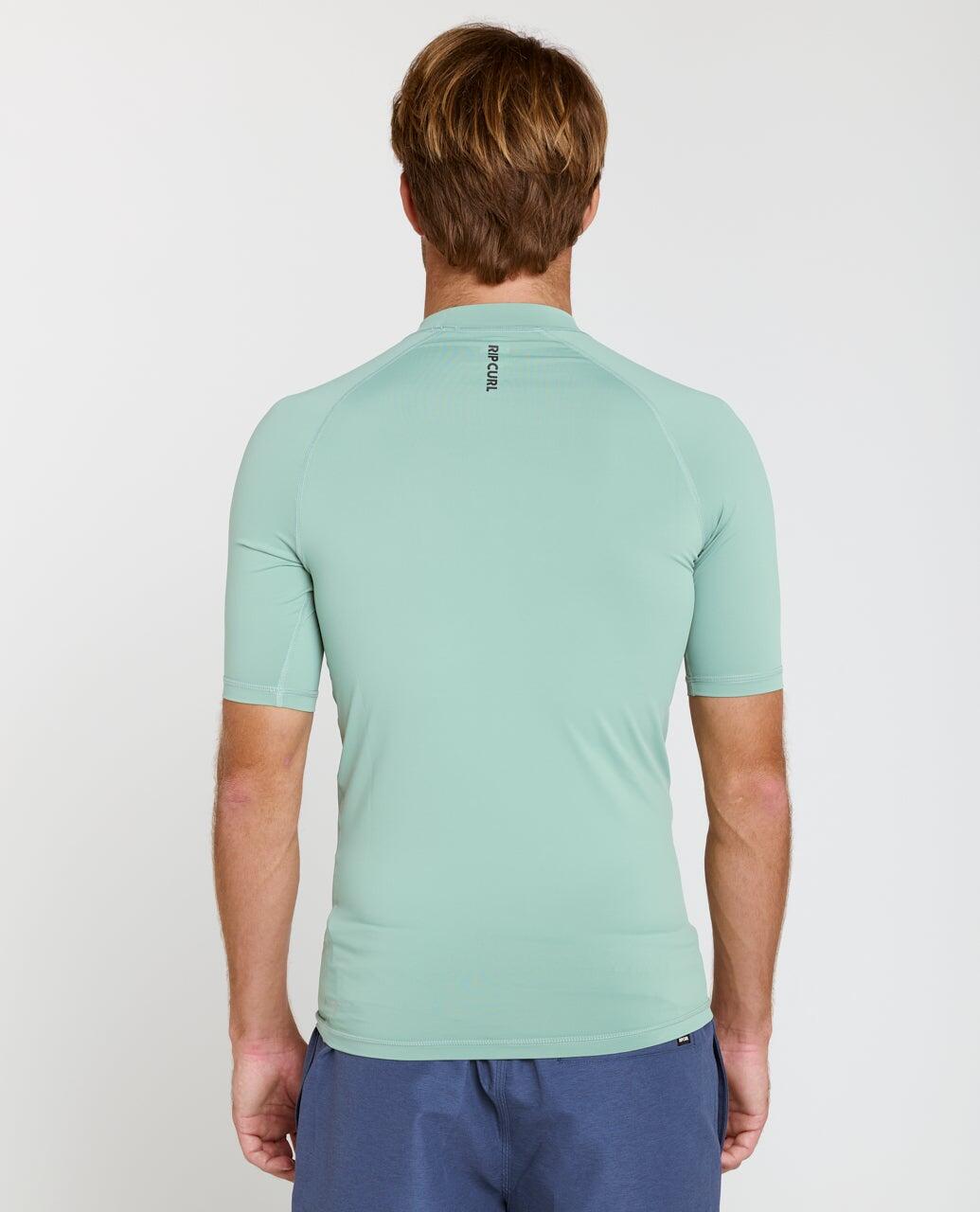 UV-shirt Heren Streamline UPF Short Sleeve Rash Vest - Aloe 3/6