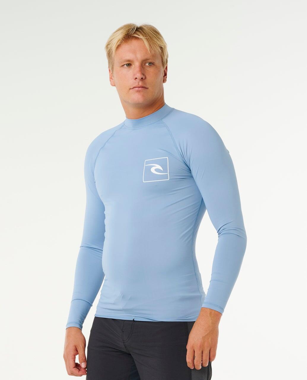 T-shirt anti-UV Homme Streamline UPF Long Sleeve Rash Vest - Faded Denim 3/7