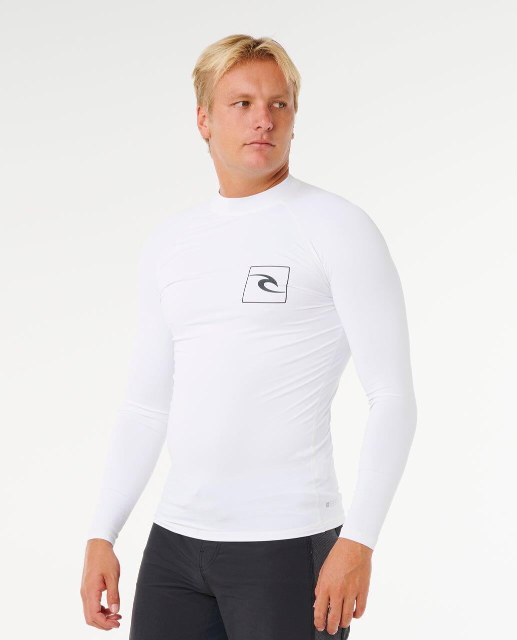 T-shirt anti-UV Homme Streamline UPF Long Sleeve Rash Vest - White 2/7