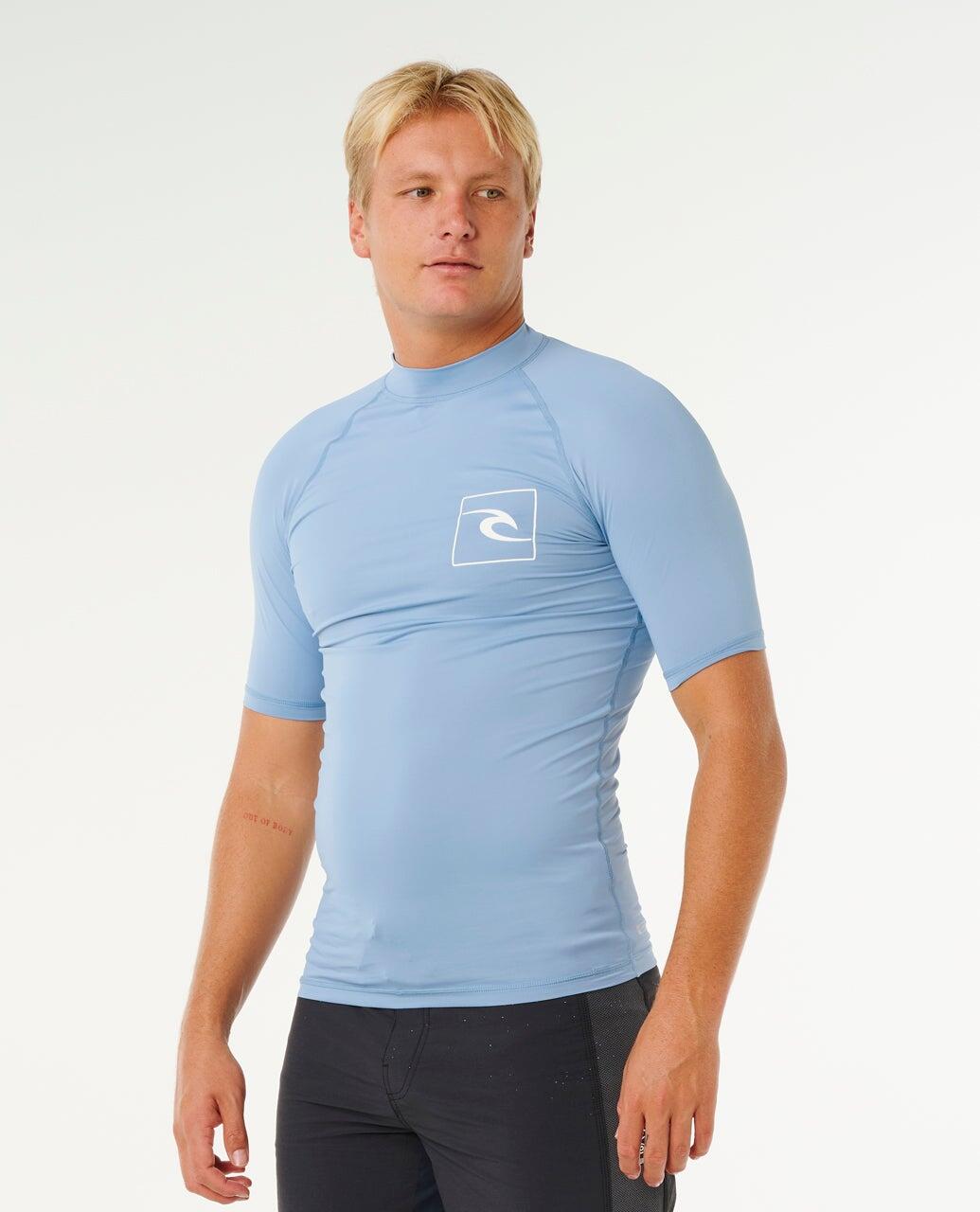 T-shirt anti-UV Homme Streamline UPF Short Sleeve Rash Vest - Faded Denim 2/6