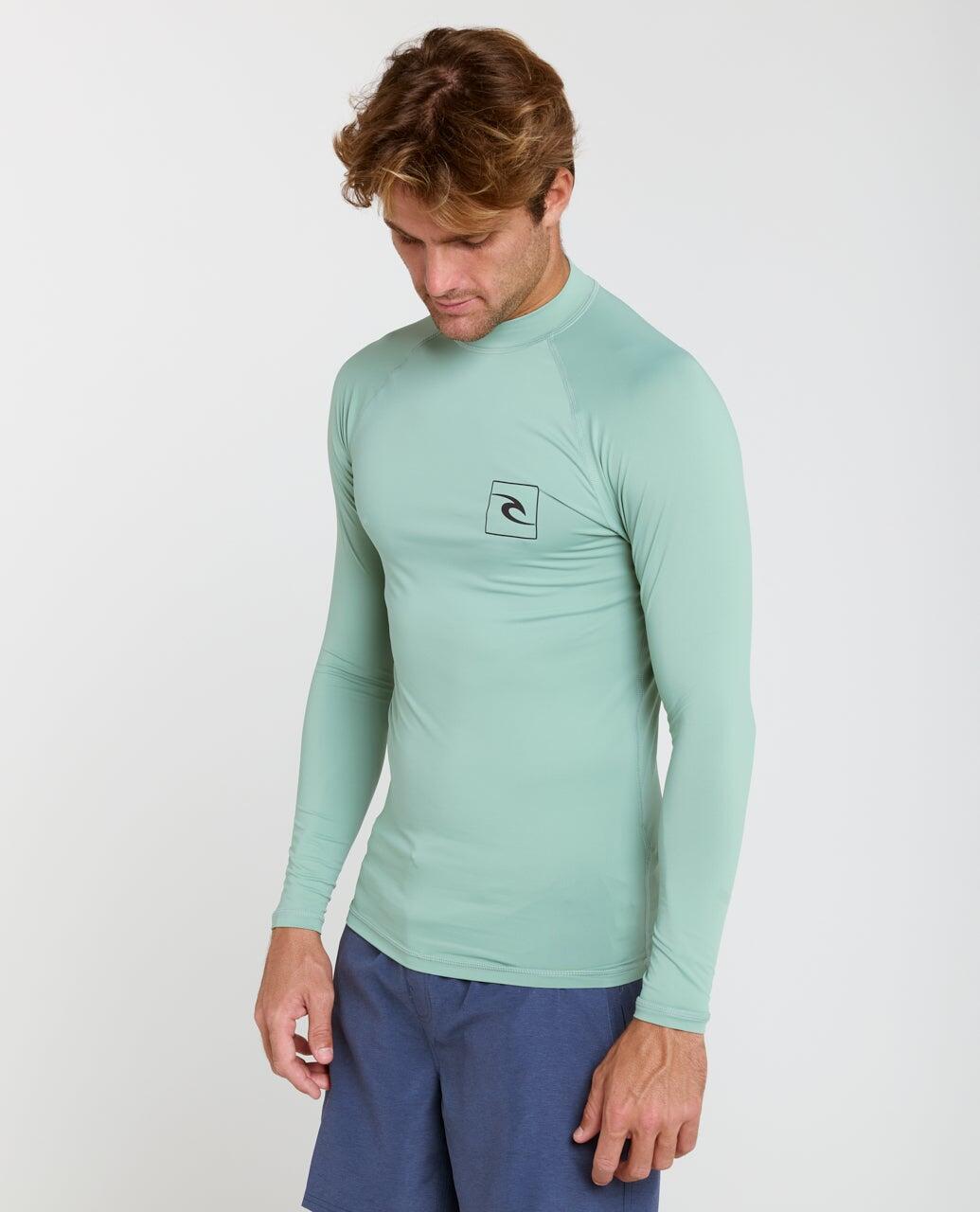 T-shirt anti-UV Homme Streamline UPF Long Sleeve Rash Vest - Aloe 2/5