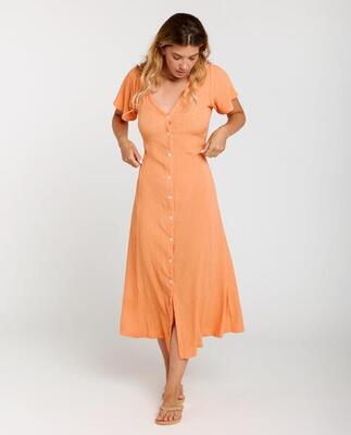 Jurk dames molokai manches courtes - super pink