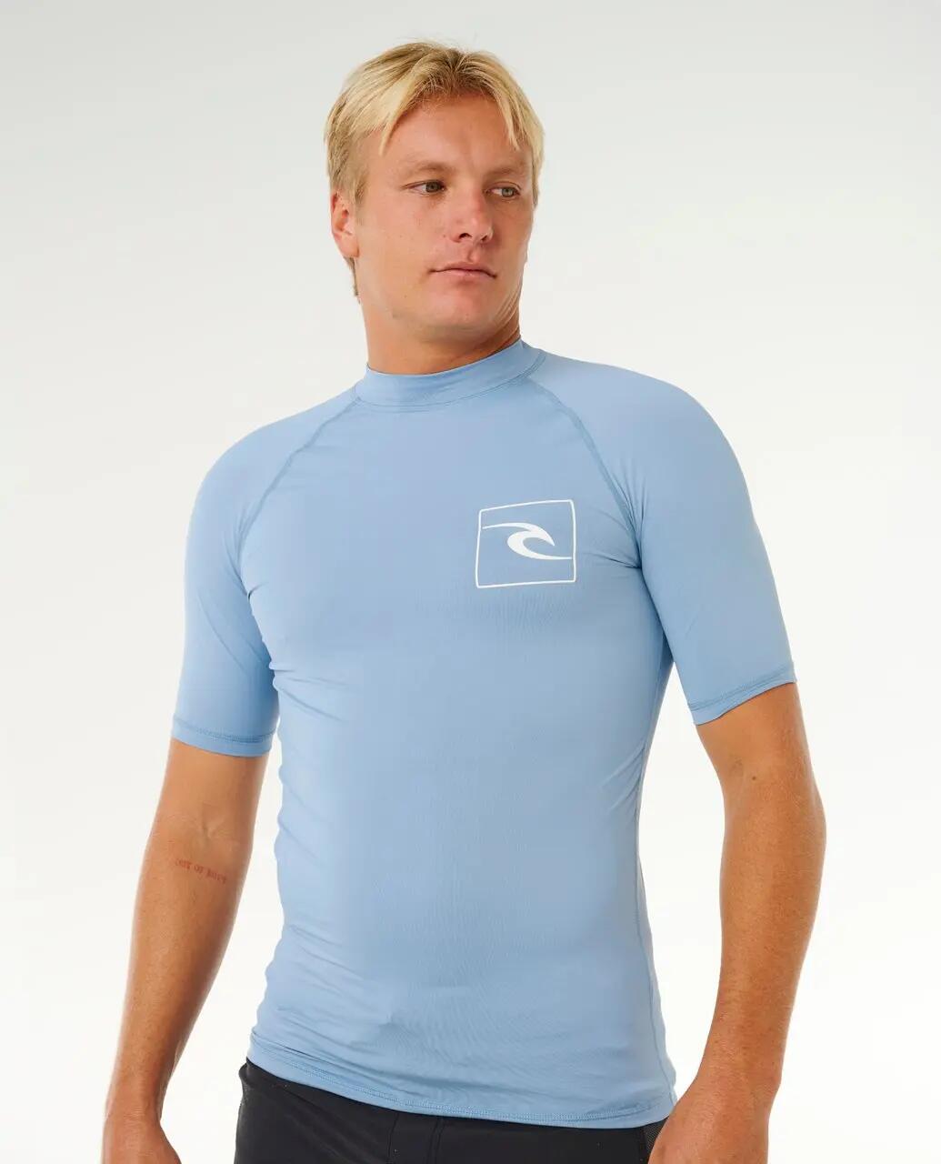 UV-Shirt Herren Streamline UPF Short Sleeve Rash Vest - Faded Denim 6/6