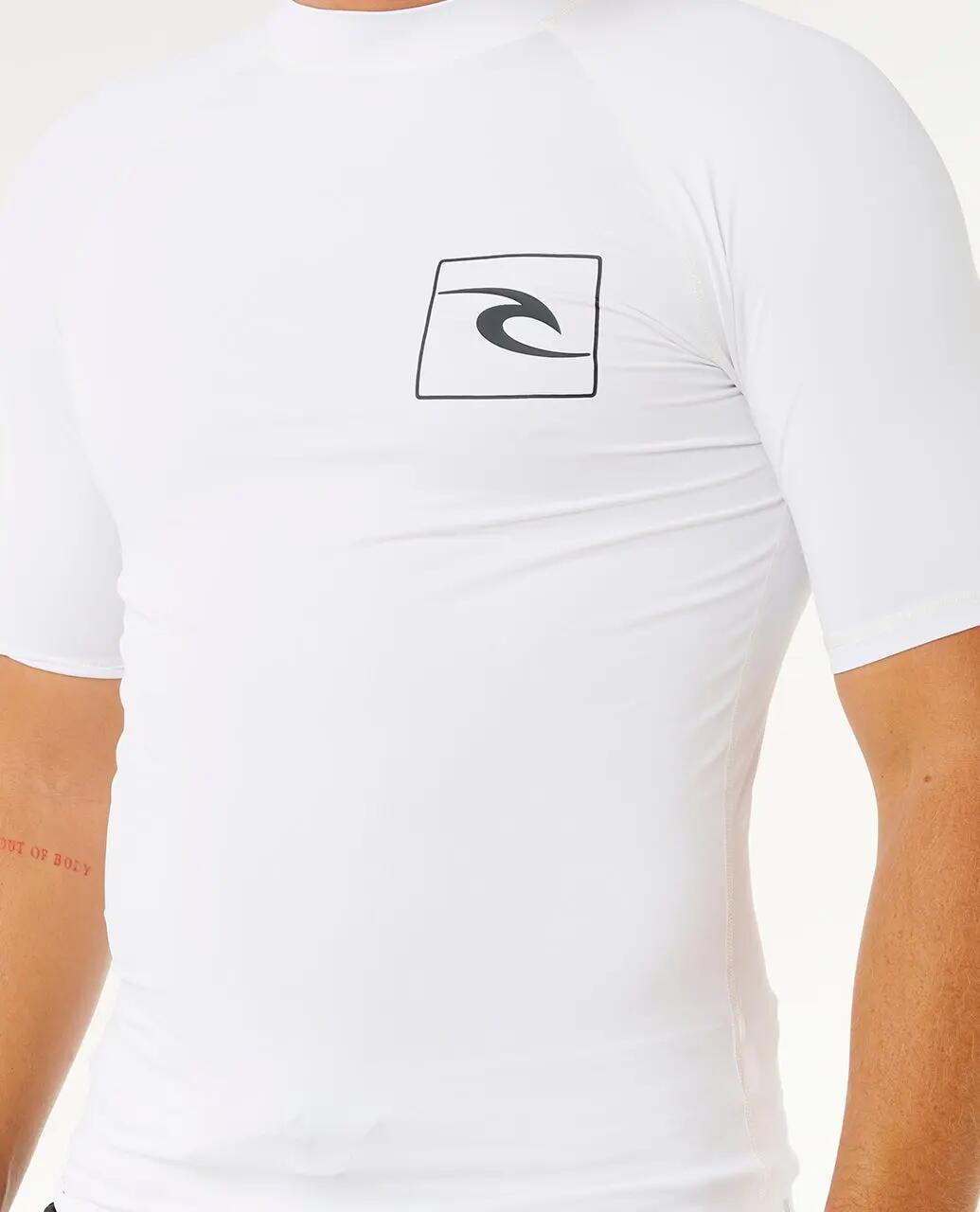 UV-Shirt Herren Streamline UPF Short Sleeve Rash Vest - White 5/6