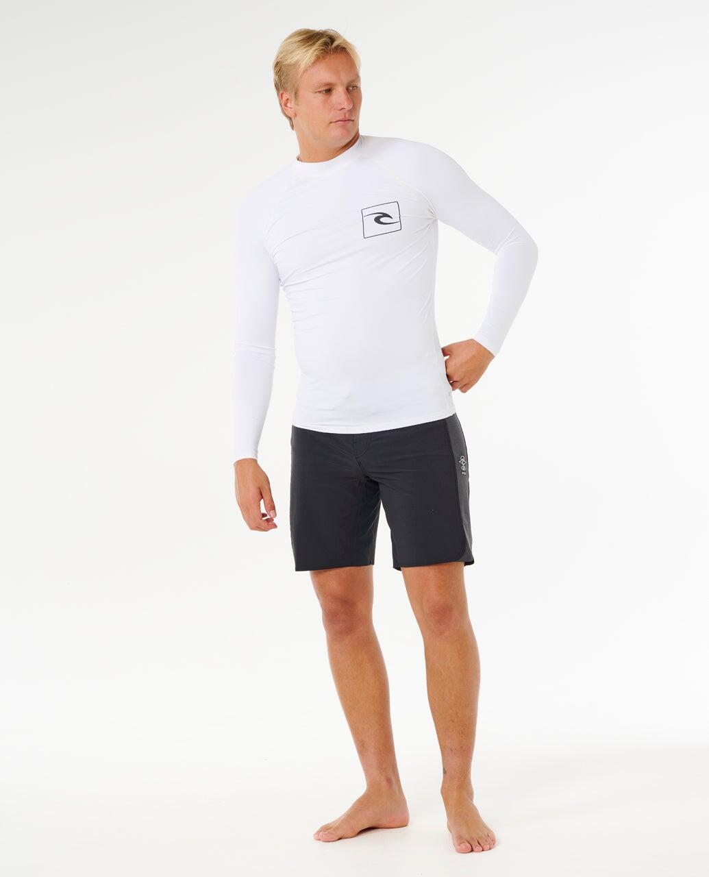 T-shirt anti-UV Homme Streamline UPF Long Sleeve Rash Vest - White 4/7