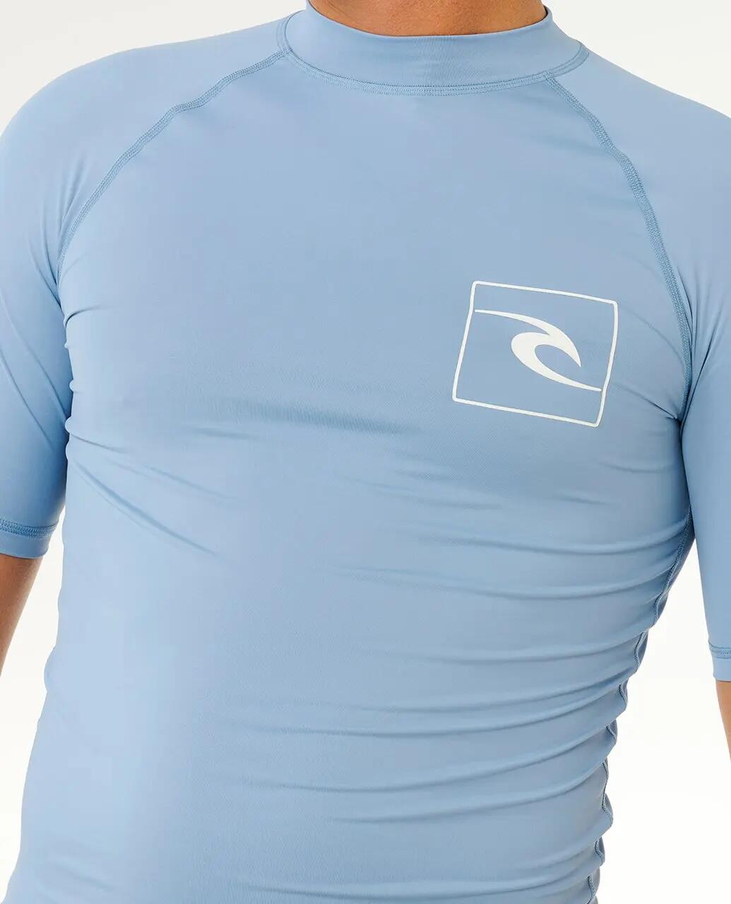 UV-Shirt Herren Streamline UPF Short Sleeve Rash Vest - Faded Denim 5/6