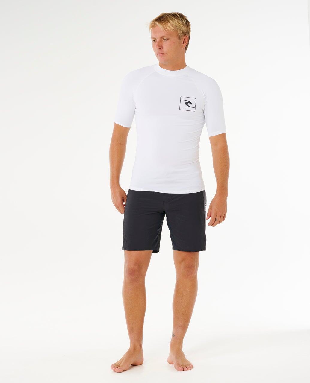 UV-shirt Heren Streamline UPF Short Sleeve Rash Vest - White 4/6