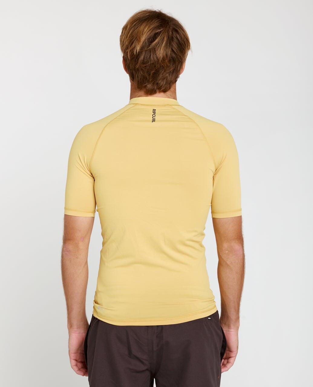 T-shirt anti-UV Homme Streamline UPF Short Sleeve Rash Vest - Ochre 3/6