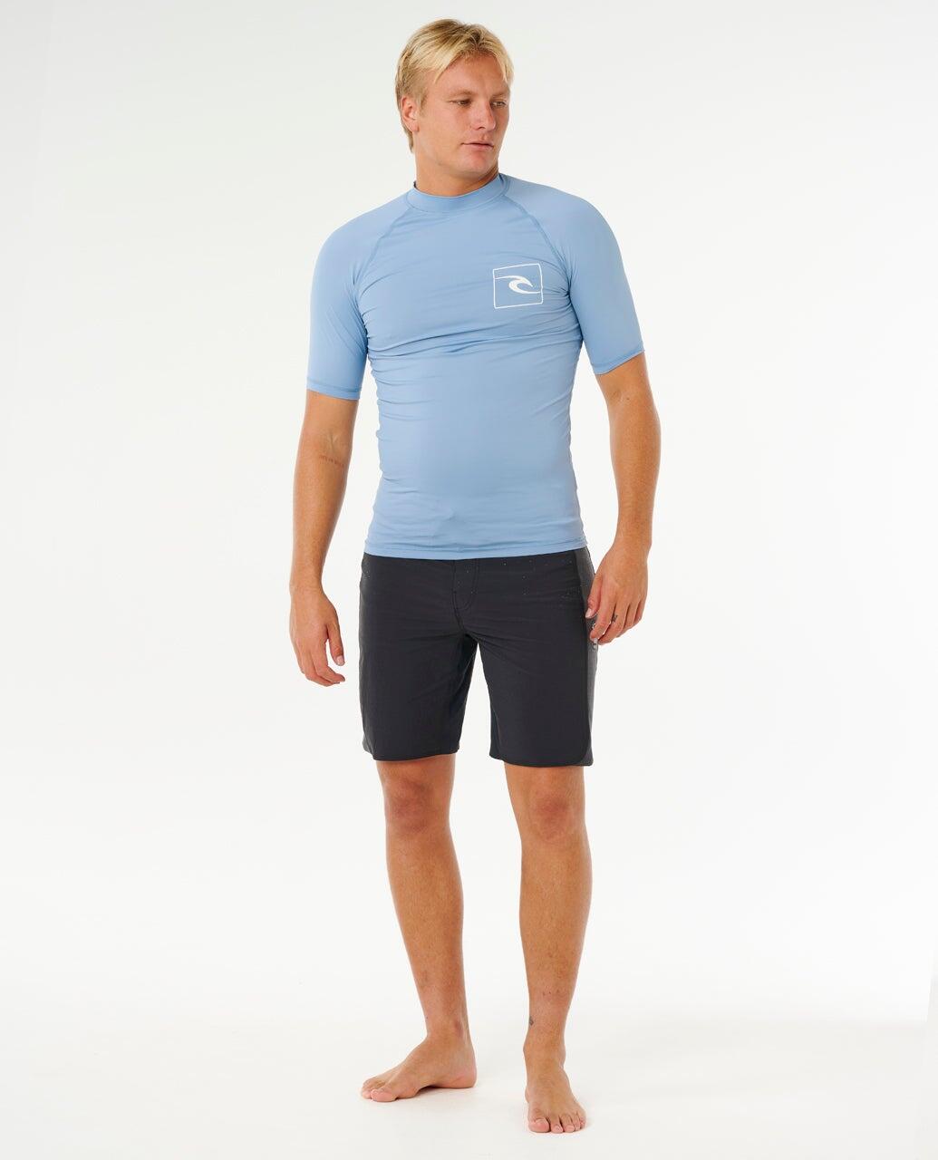 T-shirt anti-UV Homme Streamline UPF Short Sleeve Rash Vest - Faded Denim 4/6