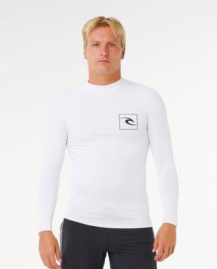 T-shirt anti-UV Homme Streamline UPF Long Sleeve Rash Vest - White