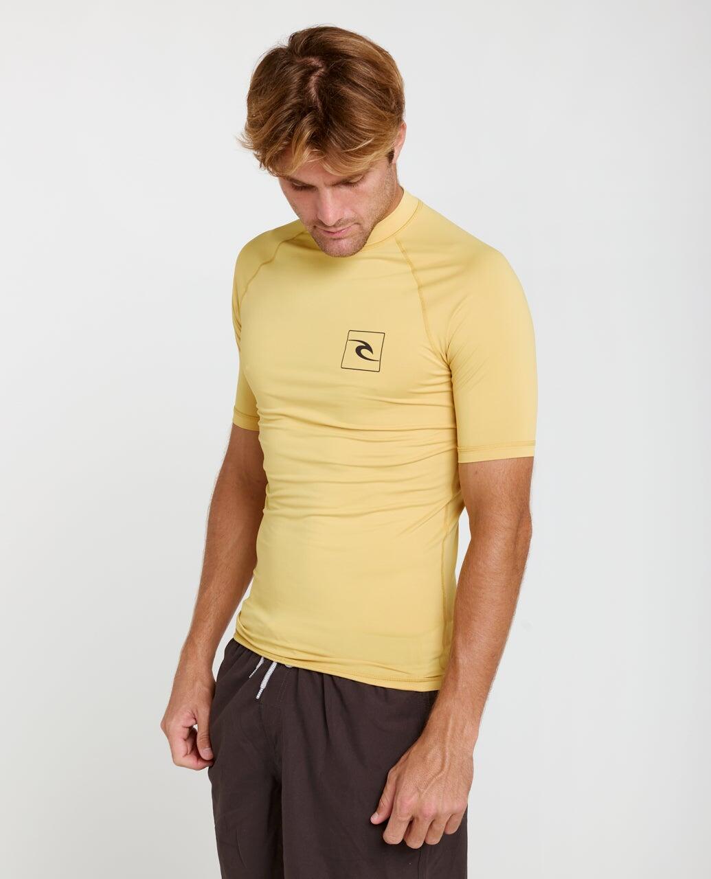 T-shirt anti-UV Homme Streamline UPF Short Sleeve Rash Vest - Ochre 2/6