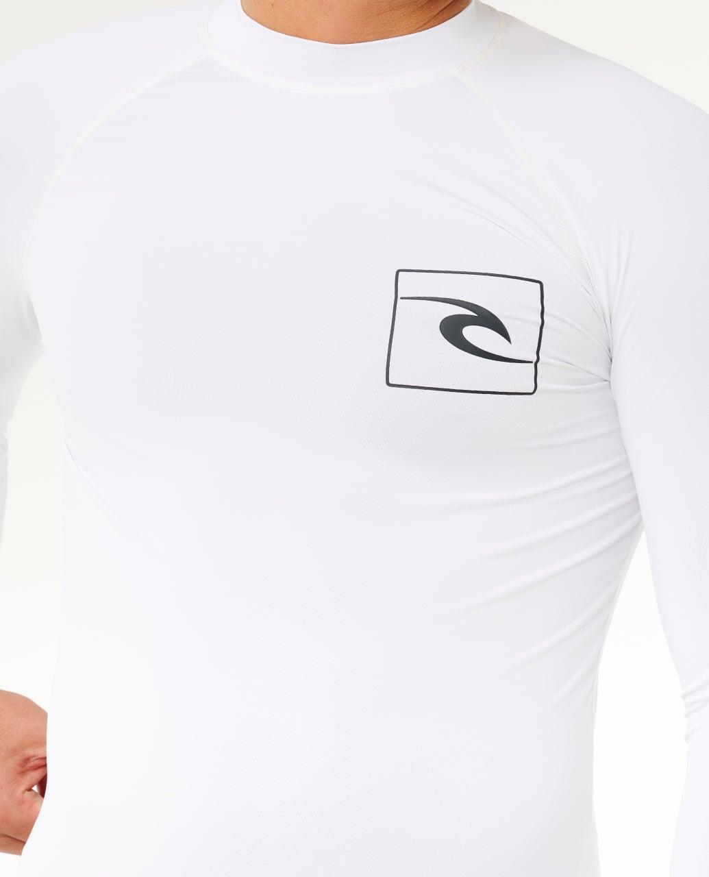 T-shirt anti-UV Homme Streamline UPF Long Sleeve Rash Vest - White 6/7