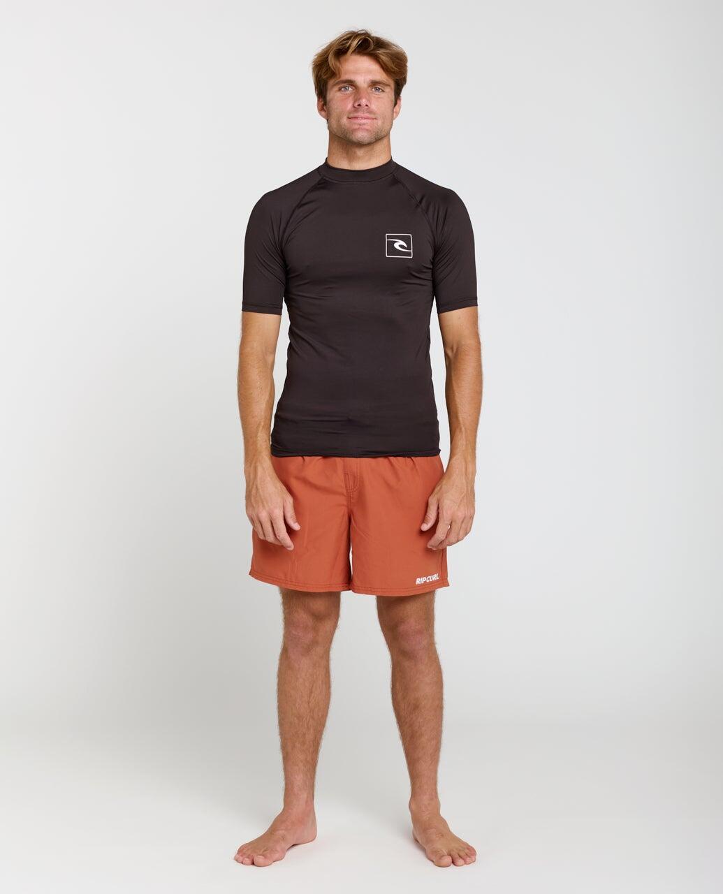 Camiseta anti-UV Hombre Streamline UPF Short Sleeve Rash Vest - Black 4/6