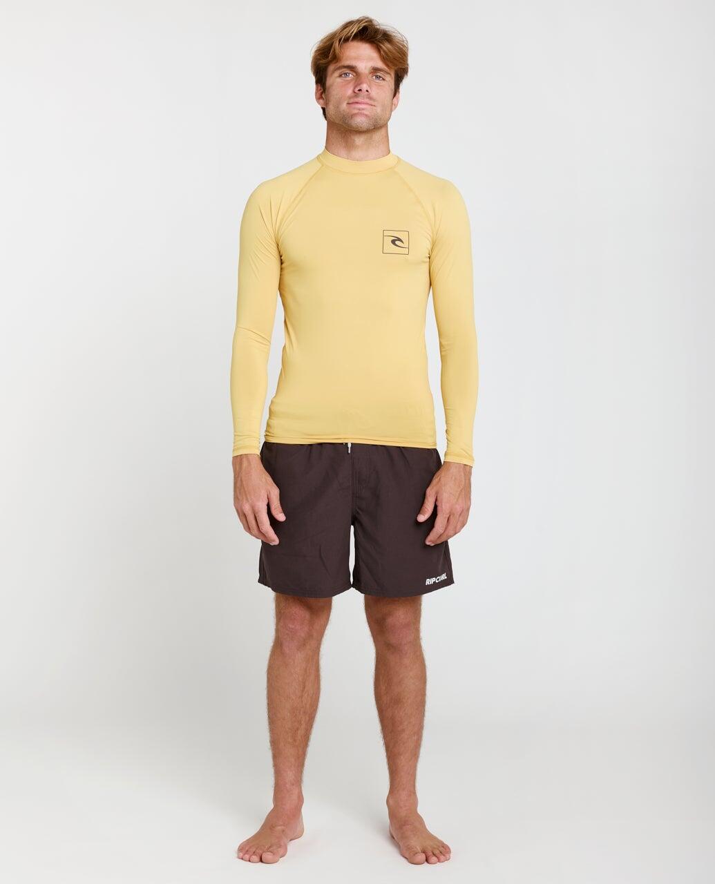 T-shirt anti-UV Homme Streamline UPF Long Sleeve Rash Vest - Ochre 4/6