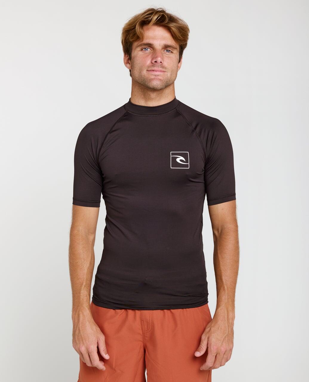 RIP CURL Pánské triko STREAMLINE s UV ochranou a krátkými rukávy