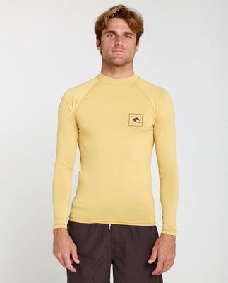 Uv-shirt heren streamline upf long sleeve rash vest - ochre