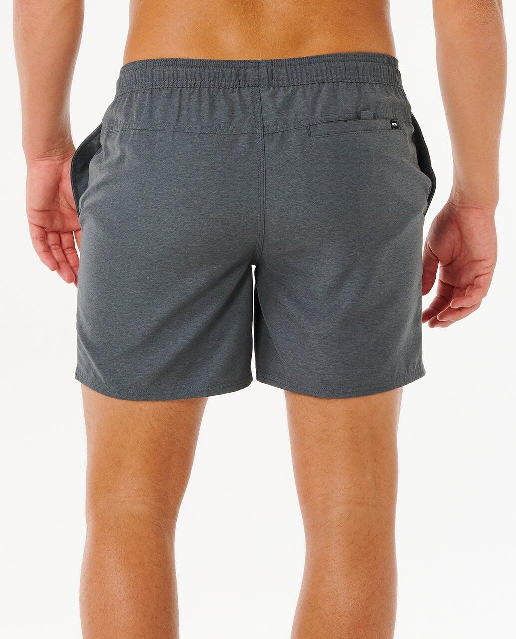 Boardshort Uomo Streamline Heather Volley Boardshort - Black Heather 3/7