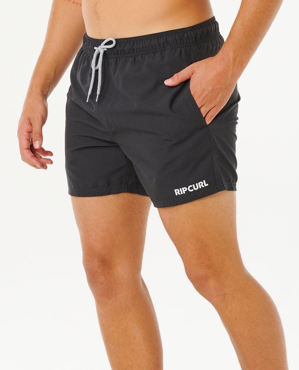 Boardshort Homem Streamline Offset Volley Boardshort - Black 2/6