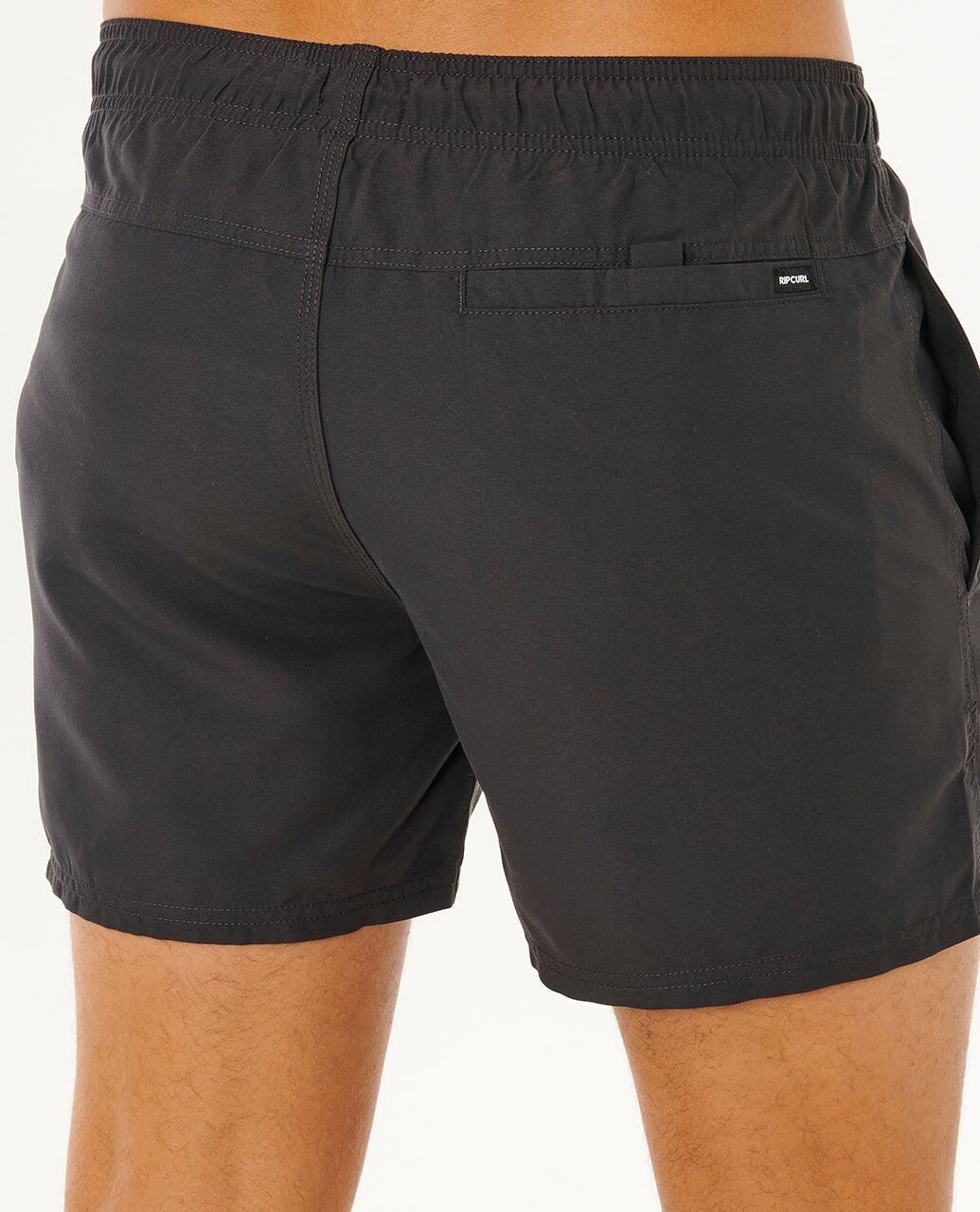 Boardshort Homem Streamline Offset Volley Boardshort - Black 5/6