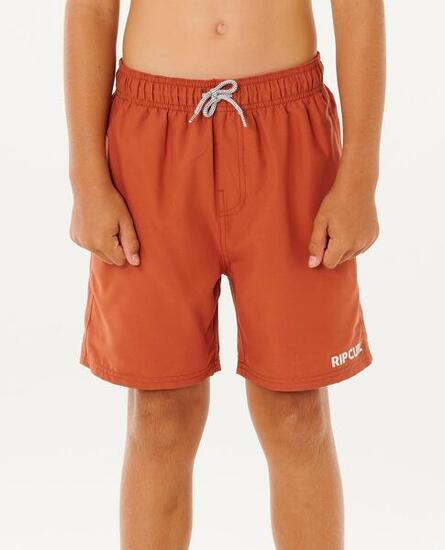 Boardshort Garçon Streamline Offset Volley Boardshort - Baked Clay