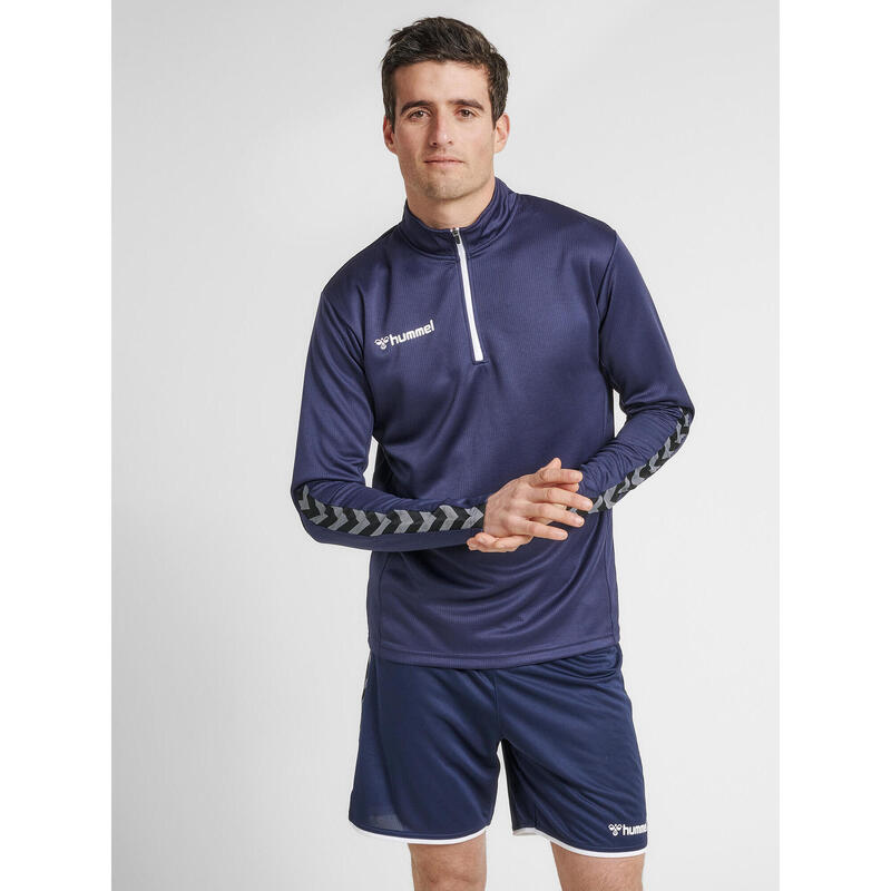 Demie-Fermeture Éclair Zip Sweat-Shirt Hmlauthentic Homme HUMMEL