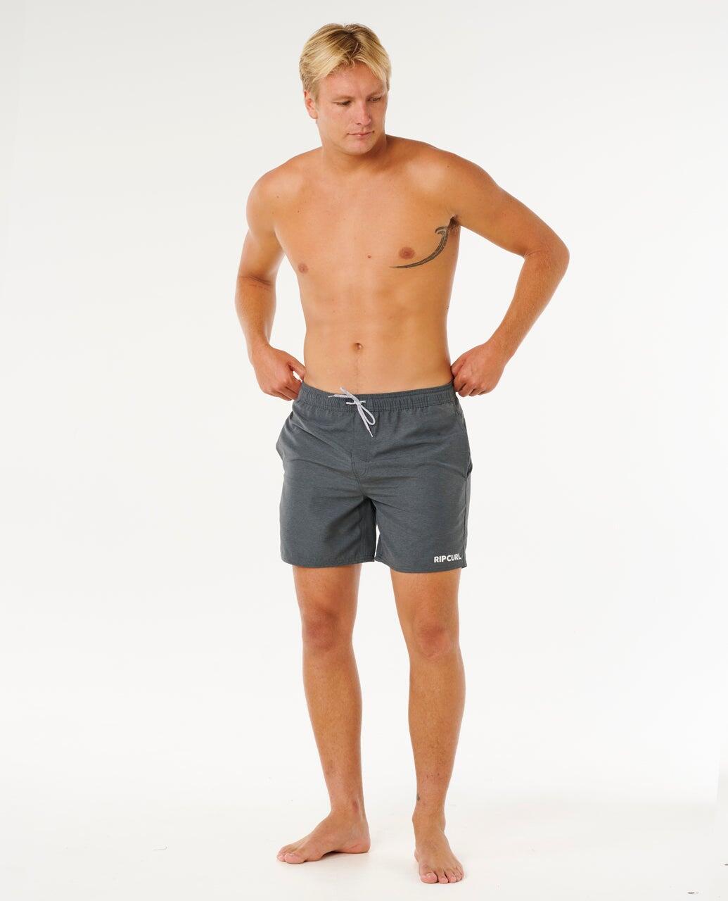 Boardshort Uomo Streamline Heather Volley Boardshort - Black Heather 4/7