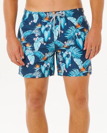 Boardshort Homme Streamline Floral Volley Boardshort - Navy