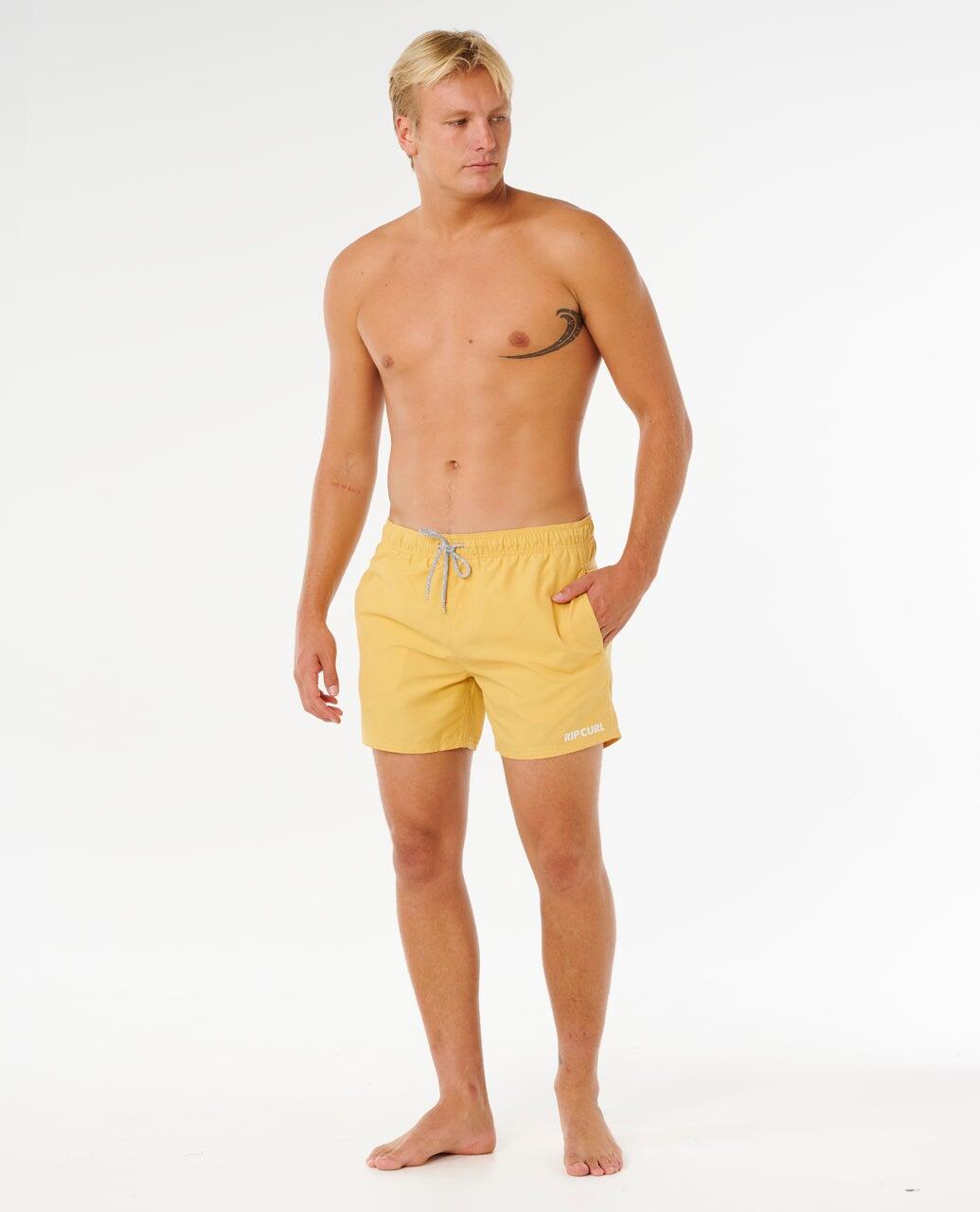 Boardshort Homem Streamline Offset Volley Boardshort - Ochre 4/7