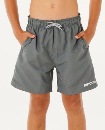 Boardshort Garçon Streamline Offset Volley Boardshort - Moss
